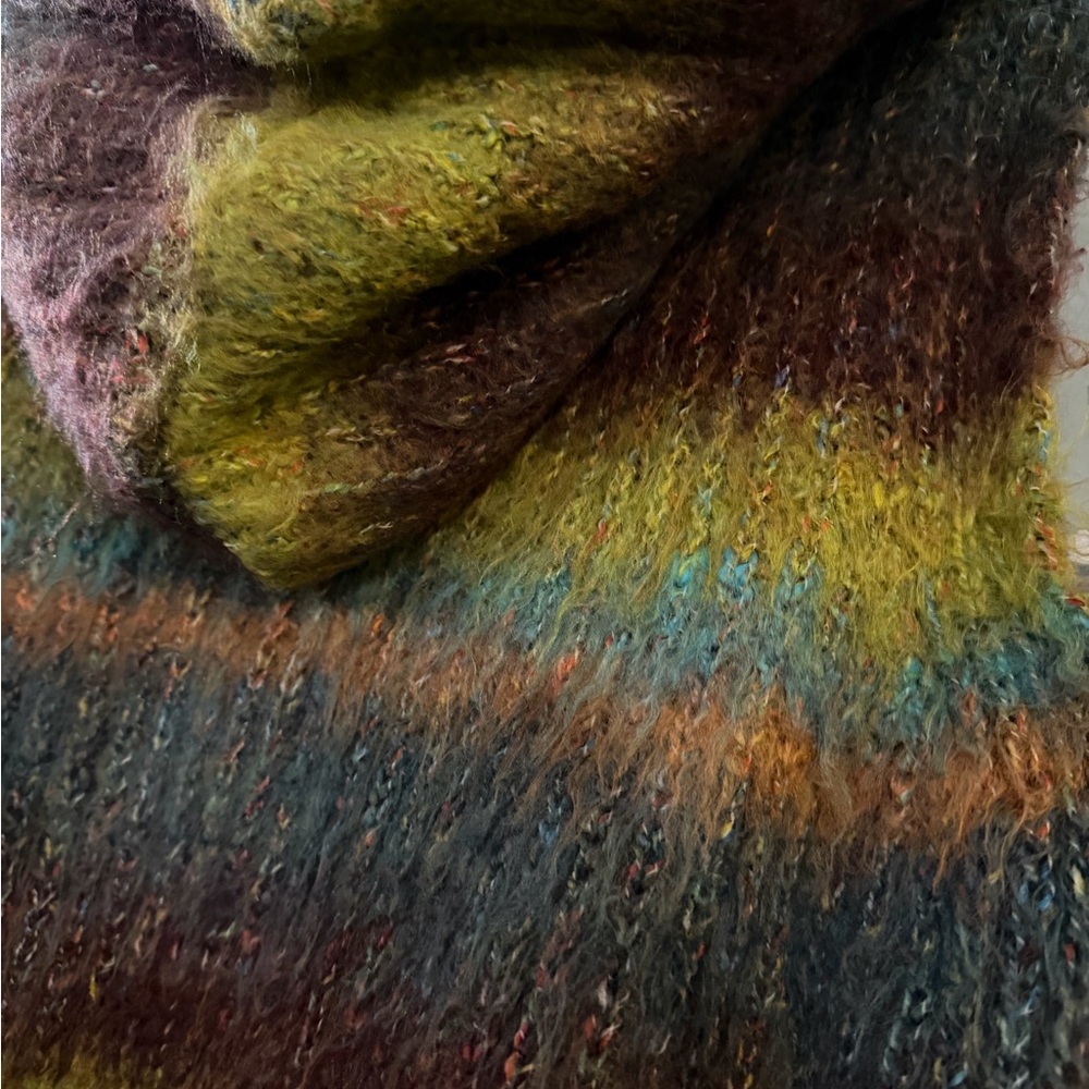 Urban Outfitters Blue Rainbow Knit Sweater - Picture 4 of 5